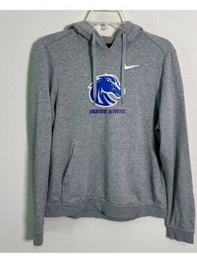 Nike Boise State Broncos Sideline Hoodie Sweatshirt Size Adult Small Gray Fleece